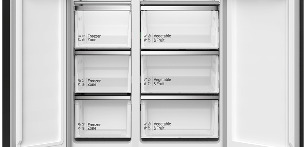HRSN9552DDX New Side By Side 525L 2 Doors