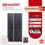 Sharp Refrigerator Inverter 567 Liters 4 Doors SJ-FX640V-SL Multi doors